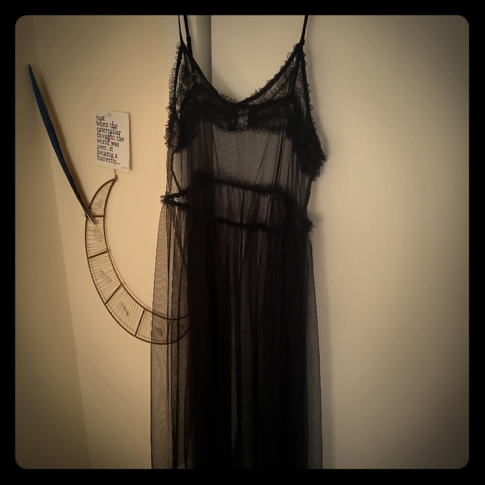 Mesh black dress